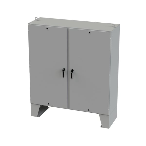 3 Point Latch with Padlock/Keylock Handle Electrical Enclosures, 72 in H, 24 in D, 72 in W